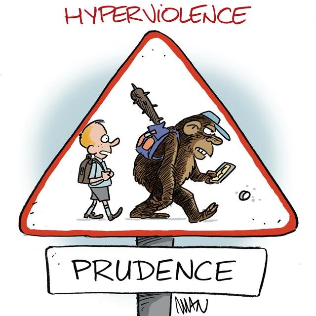 Dessin de presse : Hyperviolence presse : Hyperviolence