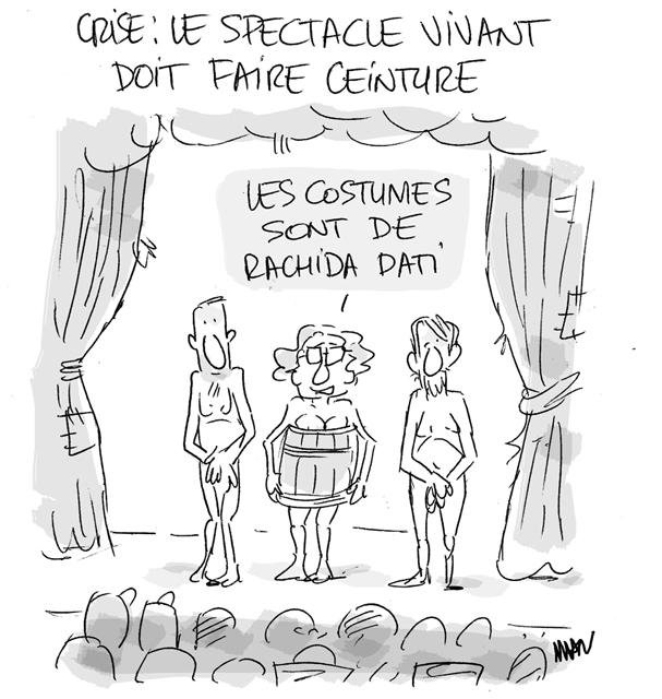 Dessin de presse : Culture et ceinture presse : Culture et ceinture