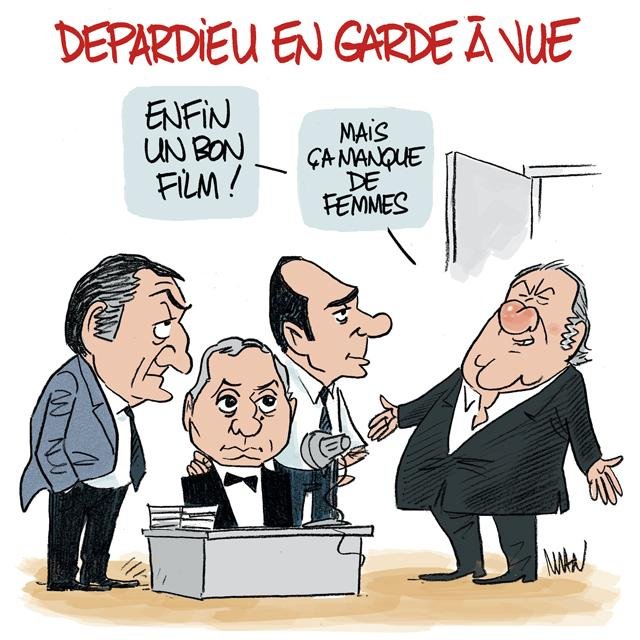 Dessin de presse : Garde à vue presse : Garde à vue